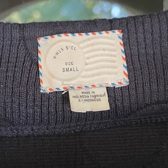 Anthro | Postmark Navy Funnel-Neck Pullover - Picture 6 of 11